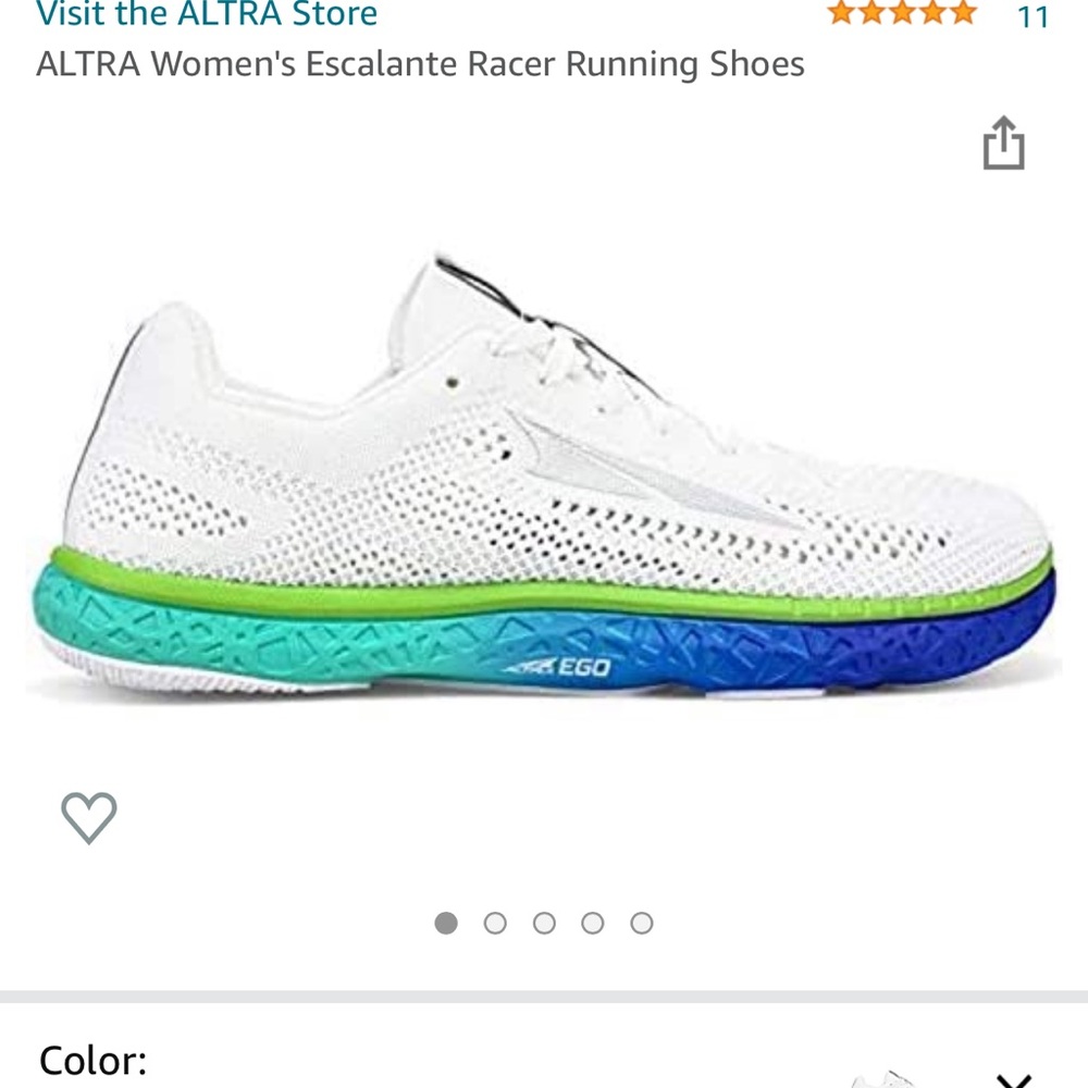 Altra Women’s Escalante racer/tennis shoe. Sz 8